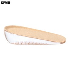 DFMEI 硅膠PU半碼隱形透氣防臭增高後跟墊, 1個