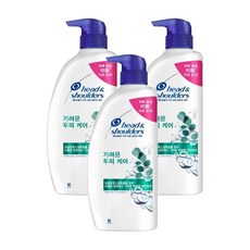 헤드앤숄더 토탈 솔루션 가려운 두피 케어 샴푸, 550ml, 3개