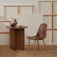 모던하우스분당점 뉴키토스 가죽 체어 (브라운), 브라운, 1개