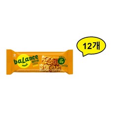 CJ제일제당 밸런스밀 프로틴바 피넛버터, 34g, 12개