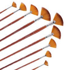 GACDR 9 부채꼴 나일론 브러시 아트 브러시 세트, 부문