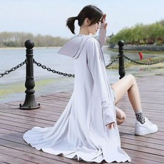 防曬衣女2025新款夏全身長款防曬服騎車防曬罩衫防紫外線透氣冰絲