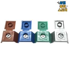 지붕캡 대골 소골 판넬 방수, 100개, 대골 청색