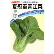 夏冠軍青江菜種子 F1雜交品種 耐熱矮腳型 播種後約40日可採收, 1包