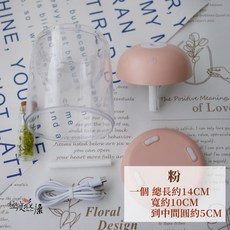 極度花燥 香氛機 圓形罩 永生花乾燥花 薰香機 14cm, 1個, 【加濕器】粉加濕器