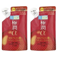 하다라보 고쿠준 알파 화장수 모이스트 타입 리필용, 2개, 170ml