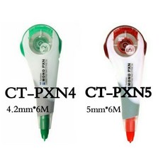 蜻蜓 TOMBOW 修正帶 CT-PXN4 CT-PXN5 CT-PRN4 CT-PRN5 替換帶 4.2mm 5mm 6M, 1個, CT-PRN5 5mm替帶 - 紅
