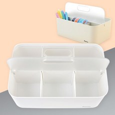 리템 홈카페 정리함 티백보관함 다용도 6칸 보관함 [BLO99967], 화이트(불투명뚜껑), 1개