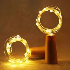 led 와인 병 조명 와이어 무드 전구 로맨틱 무드등 분위기 장식로맨틱 장식, 노랑, 1개