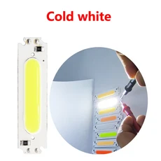 SUMBULBS COB LED 스트립 자동차 조명 작업 램프 가정용 전구 바 칩 DIY 입력 16W 1600LM 120x36mm DC 12V, [02] Cold white, 1개