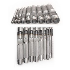 가죽공예 환펀치 세트 9pcs 홀펀치 공펀치 구멍펀치 타공 구멍뚫기, 1개
