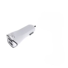 HANG 雙USB車載充電器 快速充電 迷你便攜 多重安全防護 適用於多種車型, H302A, 白色