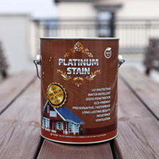[PLATINUM] 친환경인증 오일스테인 오일스텐 목재침투 방부목 스테인4리터, 1개, 4L, 호두나무색
