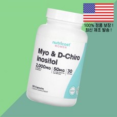 뉴트리코스트 우먼 여성 여자 여자용 미오 디 치로 이노시톨 120캡슐 Nutricost, 1, 120정