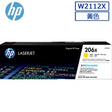 HP LaserJet W2112X 206X 黃色 原廠碳粉匣, 1個