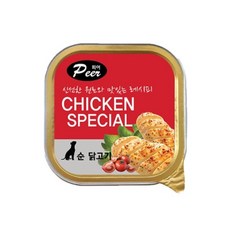 피어 순 닭고기 100g 강아지 육포, 6개