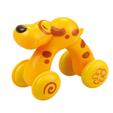 해피키드 움직이는 강아지 풀백카 푸쉬런 장난감 미니자동차, 1개, 노랑