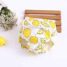 六層紗學習褲 商檢合格 透氣舒適 柔軟親膚 學習褲, 1個, 65紗布檸檬