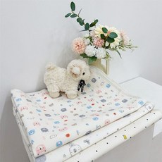 무형광 오가닉 방수요 유아 방수패드 소형/중형, M (무지)