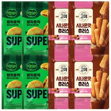 CJ 말차호떡+시나몬맛 츄러스, 4세트, 210g