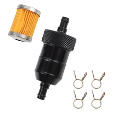 8MM 연료 필터 알루미늄 연료 필터 효율적인 여과 알루미늄 합금 연료 필터 오토바이 유지 보수를 위한 인, 01   Mainland, 01 Black