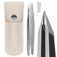 더지니유 프리미엄 미용 핀셋 고급 족집게, 1개, 실버