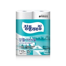 잘풀리는집 키친타올 110매 2롤, 2개입, 1개