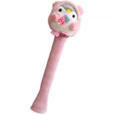 라켓 그립 교체 테니스 소모품 땀 흡수 배드민턴 손잡이 커버 귀여운 동물 직조 여성 남성용 장식 보호대, Pink