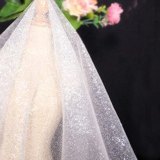 실버 반짝이 스팽글 튤 패브릭 레이스 원사 스파클 거즈 공예 파티 웨딩 배경 장식, [01] 45x145CM(17inx57in), 1. WHITE, WHITE+45x145CM17inx57in