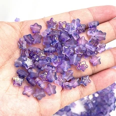 새로운 30pcs 8mm 다섯개 스타 매트 유리 구슬 보석에 대 한 스페이서 비즈 DIY 수제 팔찌 귀걸이 만들기, 28 61