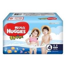 하기스 물놀이 팬티형 수영장 기저귀 남여공용, 50매, 4단계