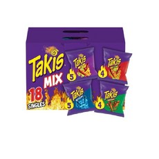 타키스 푸에고 블루히트 또띠아 칩 버라이어티 팩 511.2g, 4종, 1세트