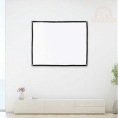 우동할매 이동형 빔프로젝터 스크린 120x90cm 와이드스크린