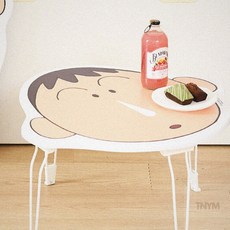 접이식공부책상 짱구 얼굴 테이블 맹구얼굴