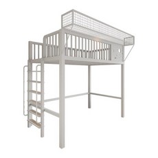 STAY 철제벙커침대 벙커침대 다용도침대 수납침대, 프리미엄화이트 [왼쪽]