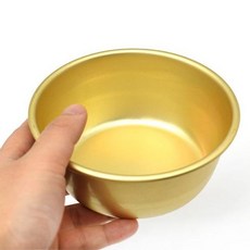 양은 막걸리잔 동동주 탁주 노란 술잔 사발 중 12.5cm, 1개
