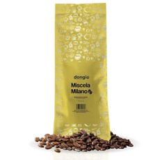 Dongiò Caffè 나폴리 블렌드 - 원두 커피 다크 에스프레소 로스트 프리미엄 커피 품질 1kg(2.2파운드) (997.9g(3.5온스) - 1팩) 벨벳 크림이, 1
