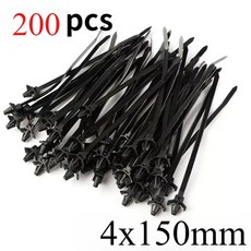 100 200 300PCS 와이어 타이 자동차 패스너 클램프 주최자 케이블 파이프 골판지 관리 스타일링 클립