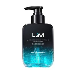 LJM 男士淨爽控油洗面乳，深層清潔毛孔，溫和不刺激，控油保濕，改善粉刺痘痘, 2個, 320ml
