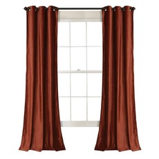 Lush Decor Prima 벨벳 커튼 컬러 블록 룸 다크닝 윈도우 패널 세트 거실 다이닝 침실(쌍) 길이 213.4cm(84인치) 블루
