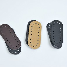 [니터스] 타원형 미니인조가죽바닥/휴대폰가방바닥(10cmx4.3cm), 베이지, 1개