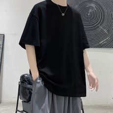 韓版素色寬鬆短袖T恤