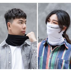 락브로스 자전거 스포츠 자외선차단 쿨 마스크 귀걸이형, 화이트, 1개