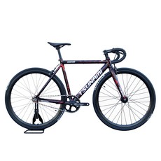 쓰나미 픽시 SNM100 95% 완조립 국내출고 입문용 경량 자전거 앞뒤 브레이크 기본 장착 트리가S, 1개, 490cm, 마블레드_UPgrade