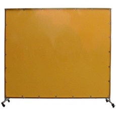 용접 가림막 파티션 휀스 화재 보호 공사장 불꽃 방지, 1개, 노란색 1.72mx2.3m 1.0mm