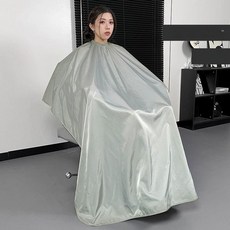 컷트 커트보 미용실 염색 휴대폰 요들가운 바버샵 미용 셀프 드라이보 미용가운 이발가운, (그레이)
