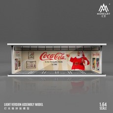 다이캐스트전시장 주차장디오라마 미니카 자동차 모형 디스플레이 LED 조명 1 64, 올드버전조명