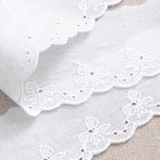 퀼트스타 샤르피아 리본 면자수레이스_화이트 158, 1개, 화이트