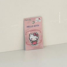 일본정품 헬로키티 베이비핑크 스마일 와펜, 1개