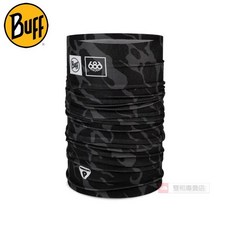 Buff多功能迷彩保暖頭巾，冬季戶外運動必備，舒適透氣，時尚有型, 686波紋黑, 1個